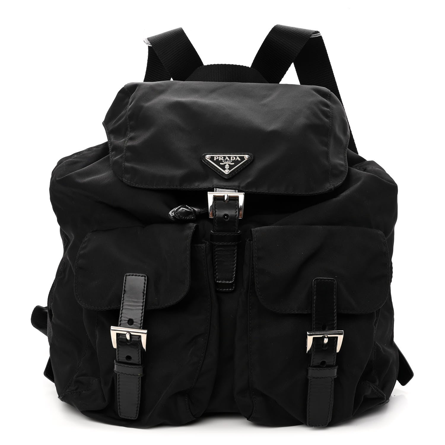 Prada Tessuto Nylon Vitello Backpack Black 1 of 9