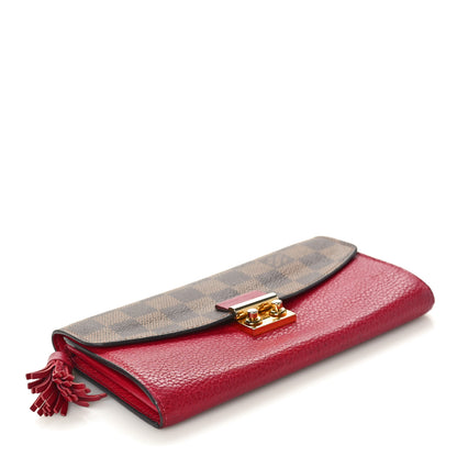 Louis Vuitton Damier Ebene Croisette Wallet Lie De Vin 4 of 8