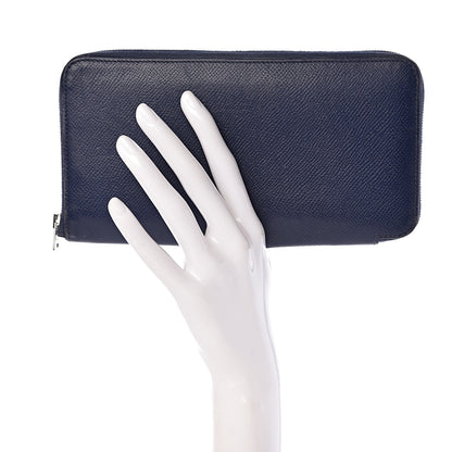 Hermes Epsom Silk'In Wallet Bleu Saphir 2 of 11