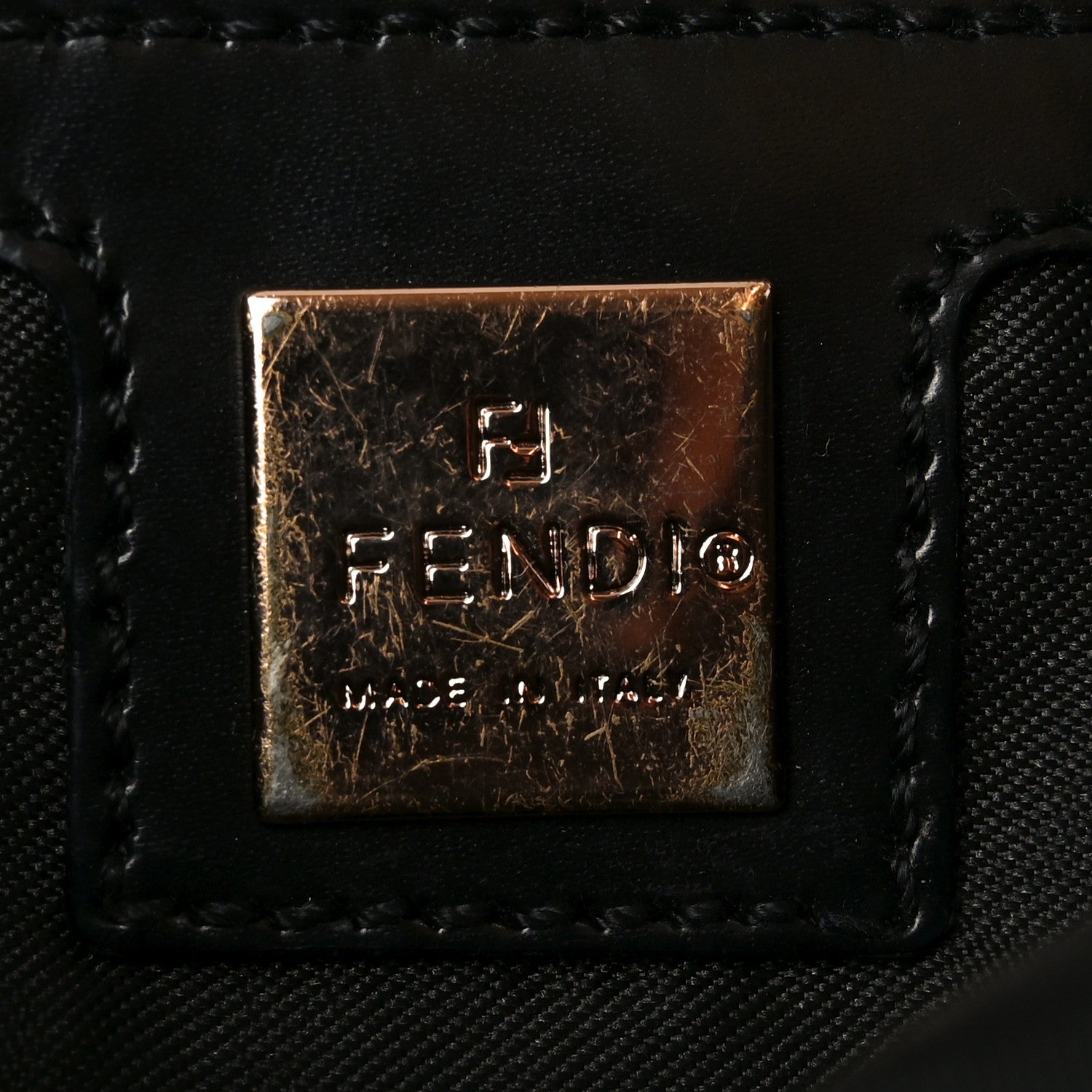 Fendi Zucchino Baguette Dark Brown 6 of 10