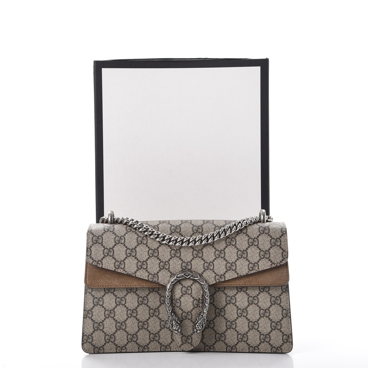 GG Supreme Monogram Small Dionysus Shoulder Bag Taupe