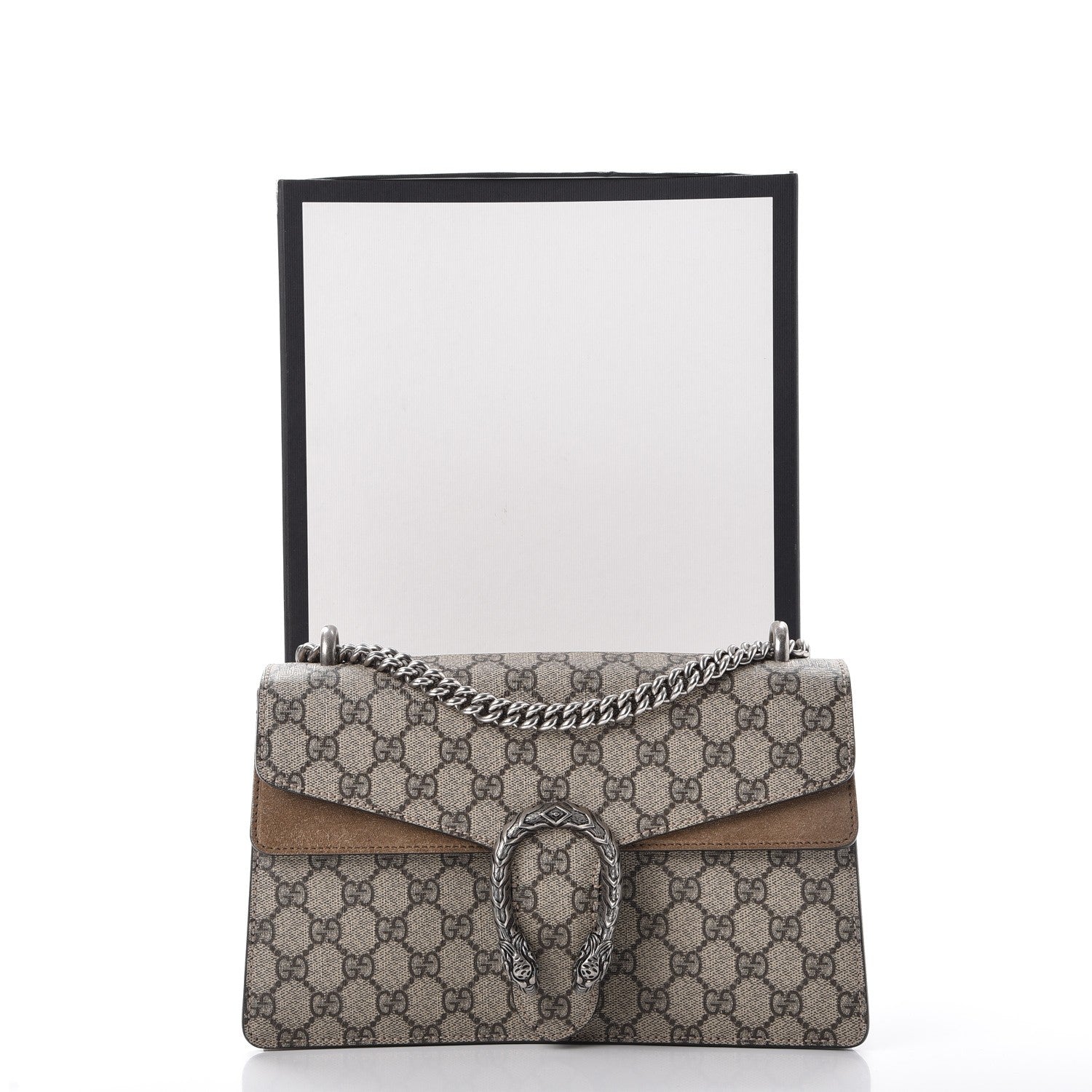 Gucci GG Supreme Monogram Small Dionysus Shoulder Bag Taupe 10 of 10