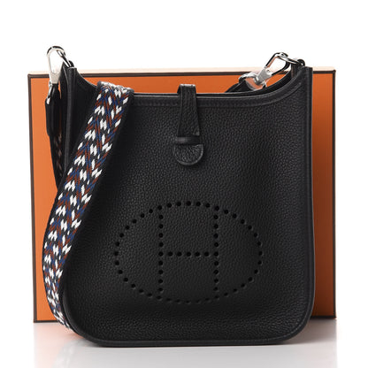 Hermes Taurillon Maurice Zigzag Evelyne TPM Black 11 of 11