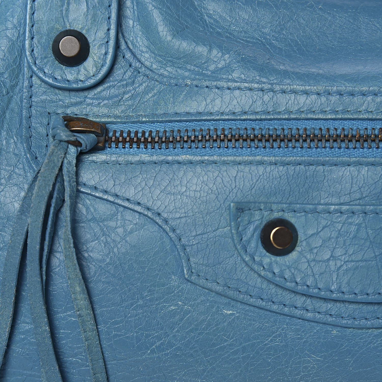 Balenciaga Agneau Classic Hardware City Bleu Paon 21 of 24