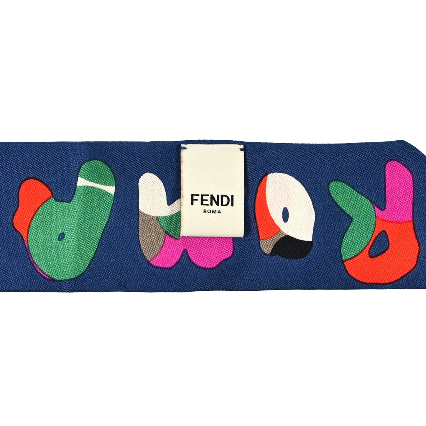 Silk Fendi Roma Bandeau Multicolor