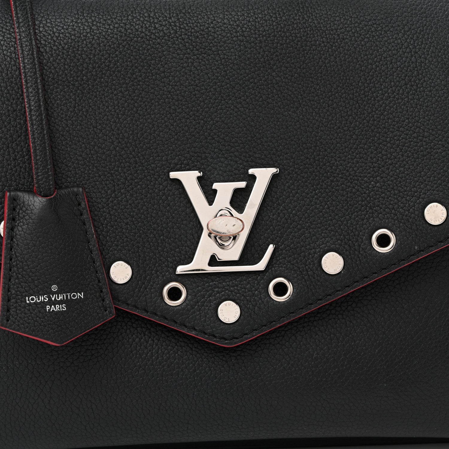 Louis Vuitton Soft Calfskin My Lockme Rivets Black 6 of 11
