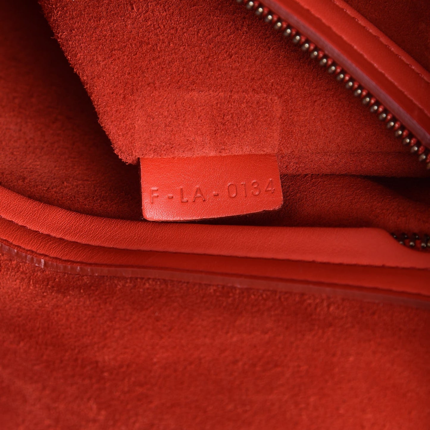 Nappa Calfskin Medium Phantom Luggage Vermillion