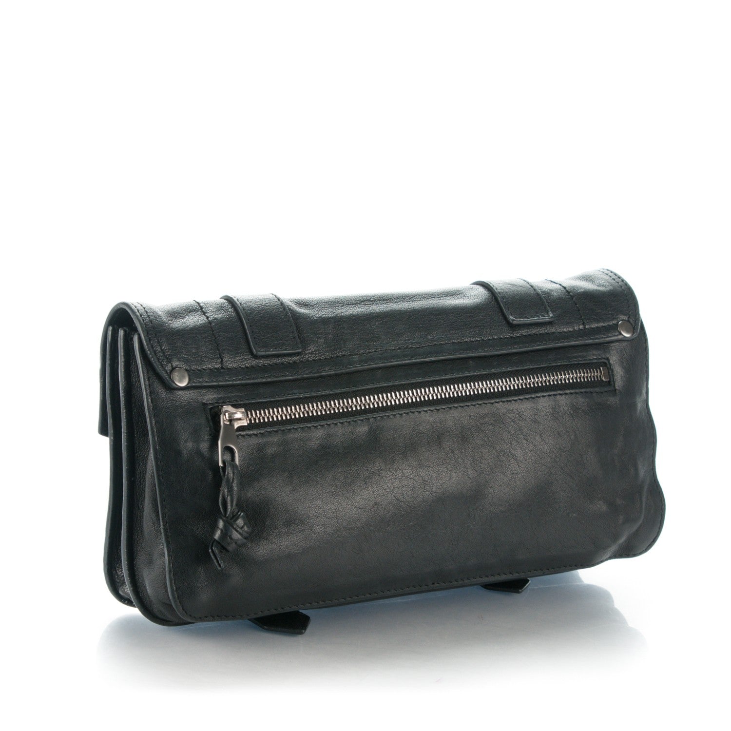 Proenza Schouler Lambskin PS1 Pochette Clutch Black 3 of 8