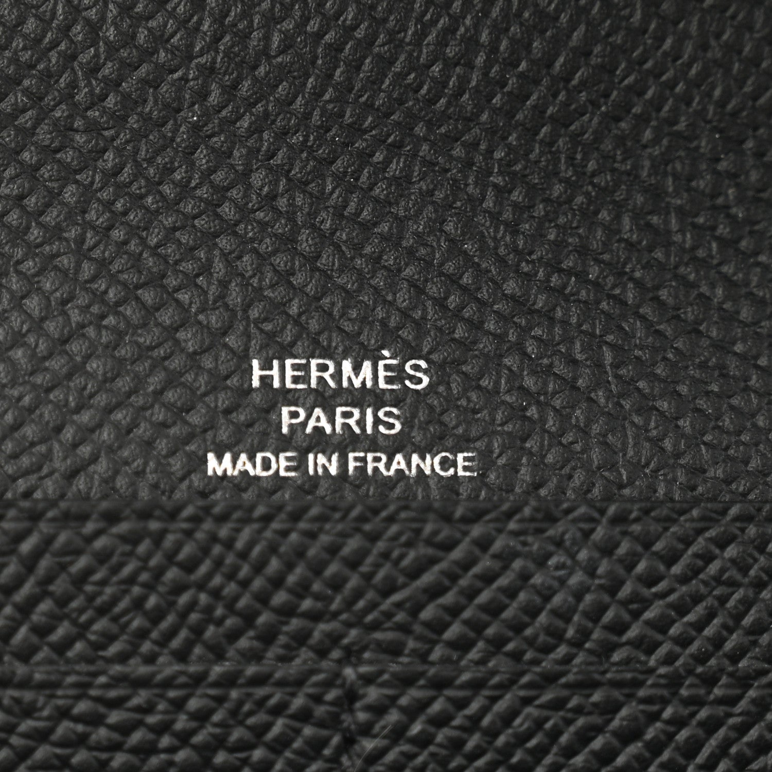 Hermes Epsom Enamel Maillon Wallet To Go Black 6 of 9