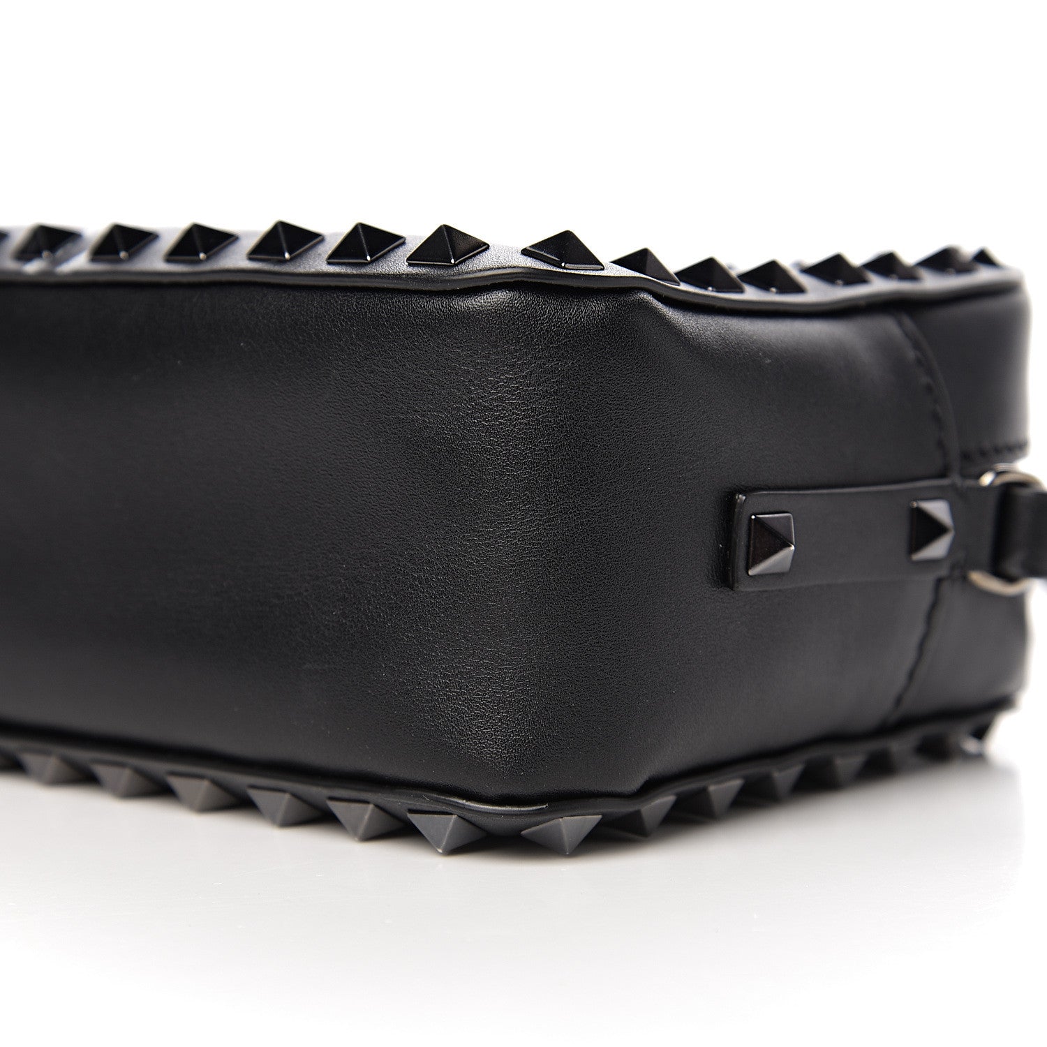 Valentino Garavani X UNDERCOVER Calfskin Rockstud Rose Print Camera Crossbody Bag Black 7 of 8