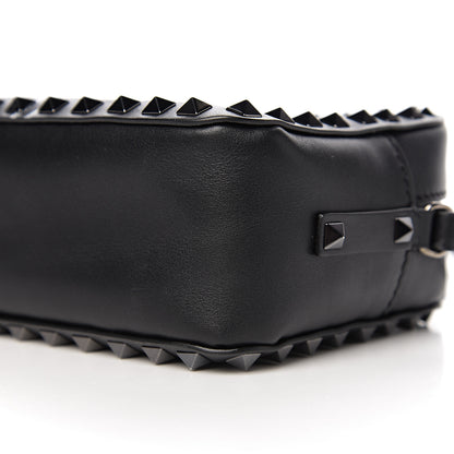 Valentino Garavani X UNDERCOVER Calfskin Rockstud Rose Print Camera Crossbody Bag Black 7 of 8