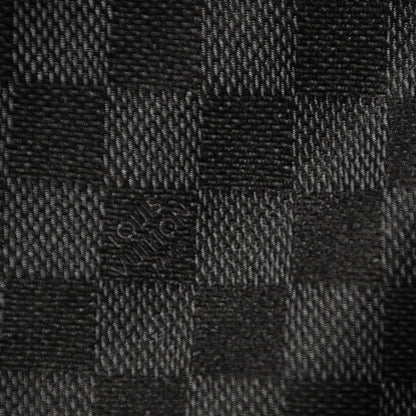 Louis Vuitton Silk Damier Classique Mens Neck Tie Black 5 of 5