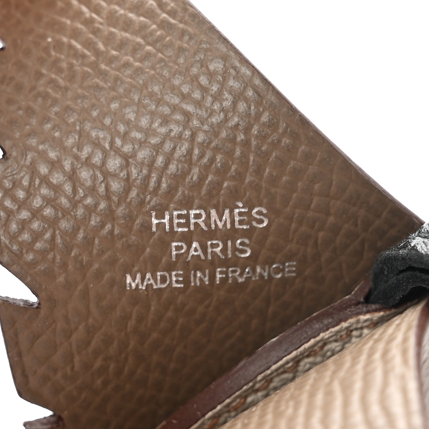 Hermes Epsom Swift Chevre Mysore Birdy Bag Charm Etoupe Nata Biscuit Rouge Sellier Black 3 of 4