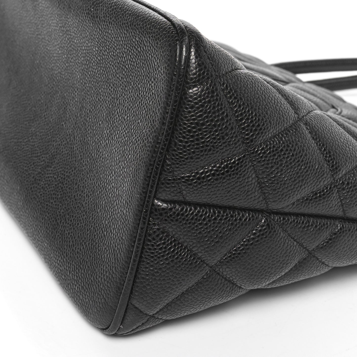 Caviar Quilted Medallion Tote Black