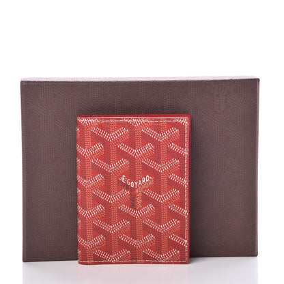 Goyard Goyardine Saint Marc Folding Card Case Red 8 of 8