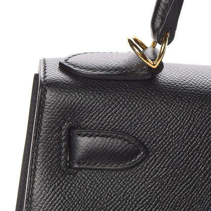 Hermes Epsom Kelly Sellier 28 Black 21 of 39
