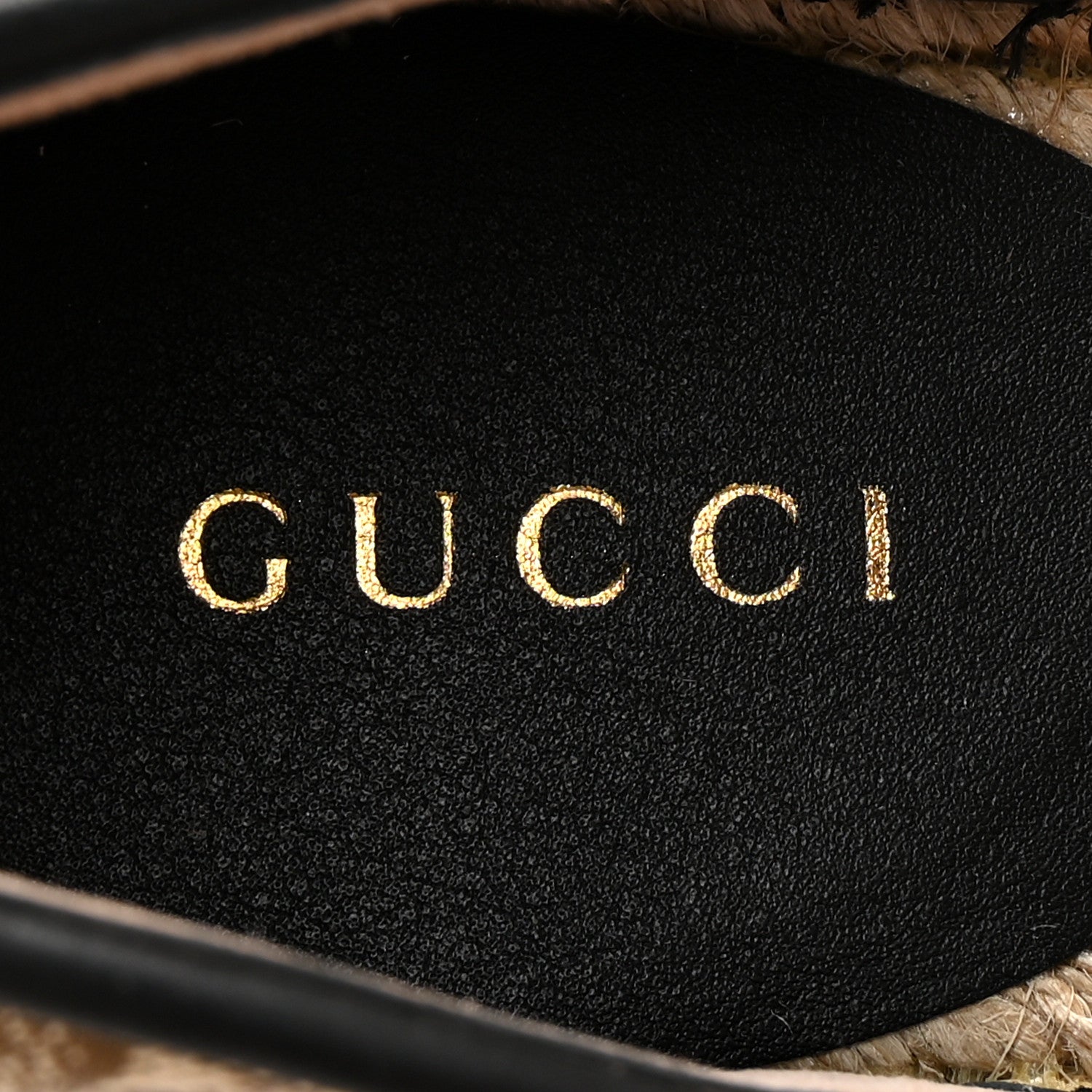 Gucci Monogram Matelasse GG Marmont Ankle Wrap Platform 35/120mm Espadrille Wedges 35.5 Beige Ebony Black Sand Storm 8 of 9