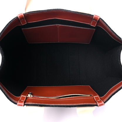 Chloe Felt Calfskin Large Woody Ribbon Tote Black 5 of 9