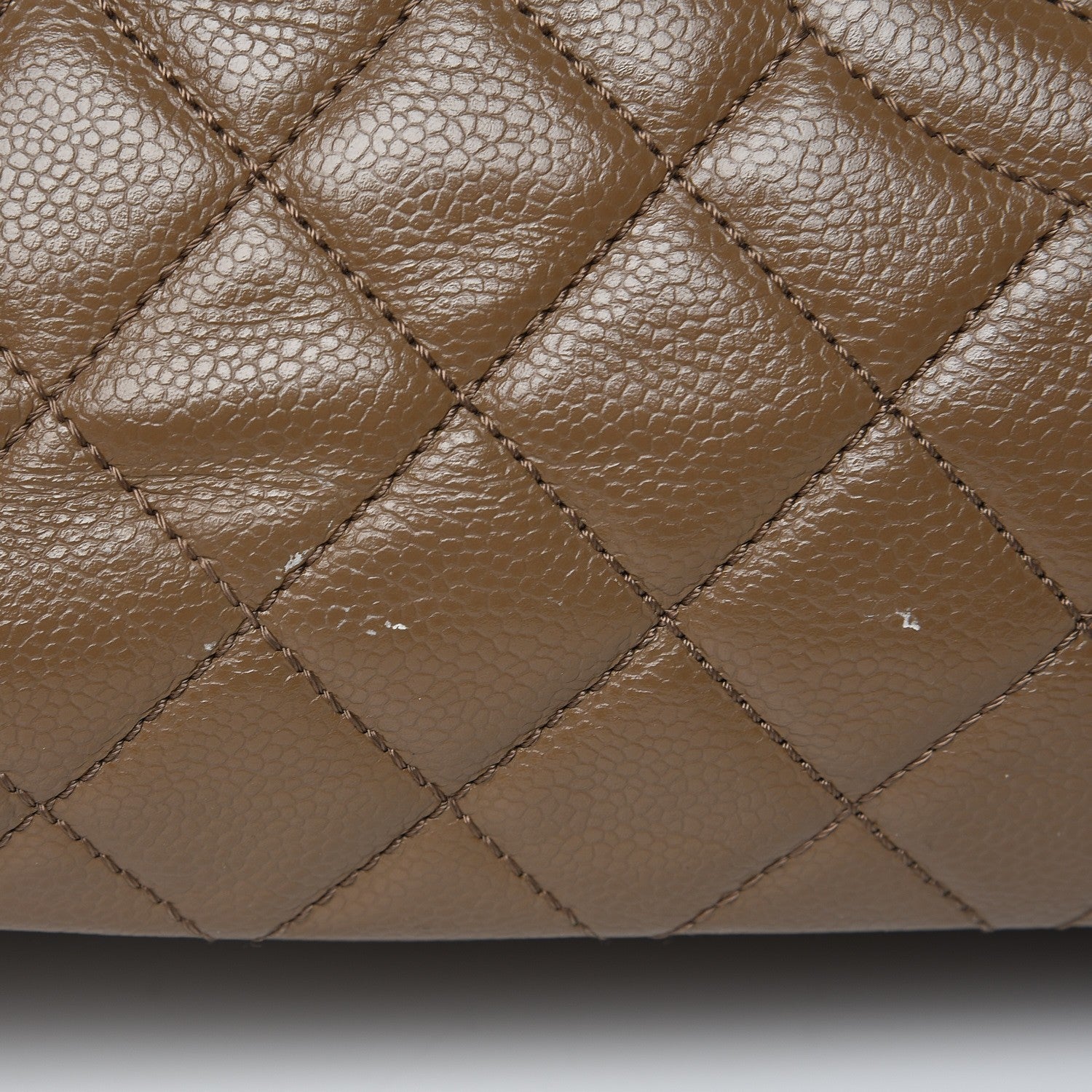 Chanel Caviar Quilted XL Grand Shopping Tote GST Dark Beige 18 of 19