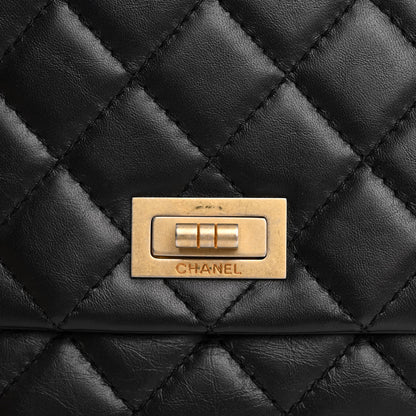 Chanel Aged Calfskin Quilted Reissue 2.55 Clutch Black 11 of 12