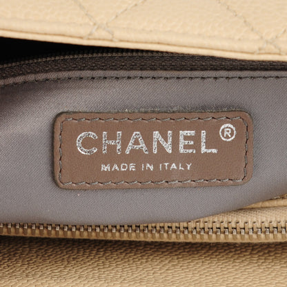 Chanel Caviar Quilted Grand Shopping Tote GST Beige Clair 6 of 7