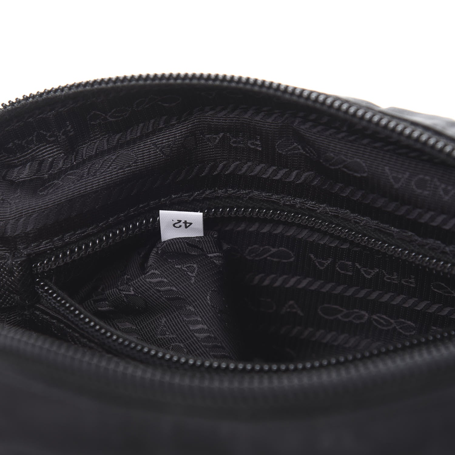 Prada Nylon Tessuto Cosmetic Pouch Black 8 of 8