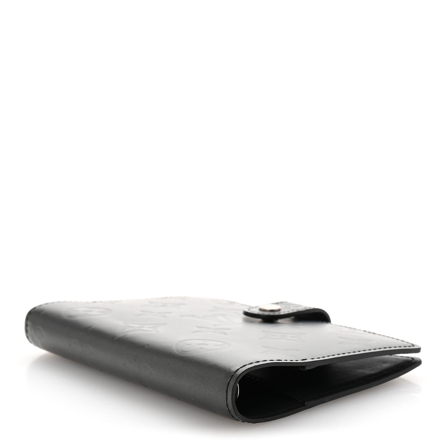 Mat Monogram Small Ring Agenda Cover Black