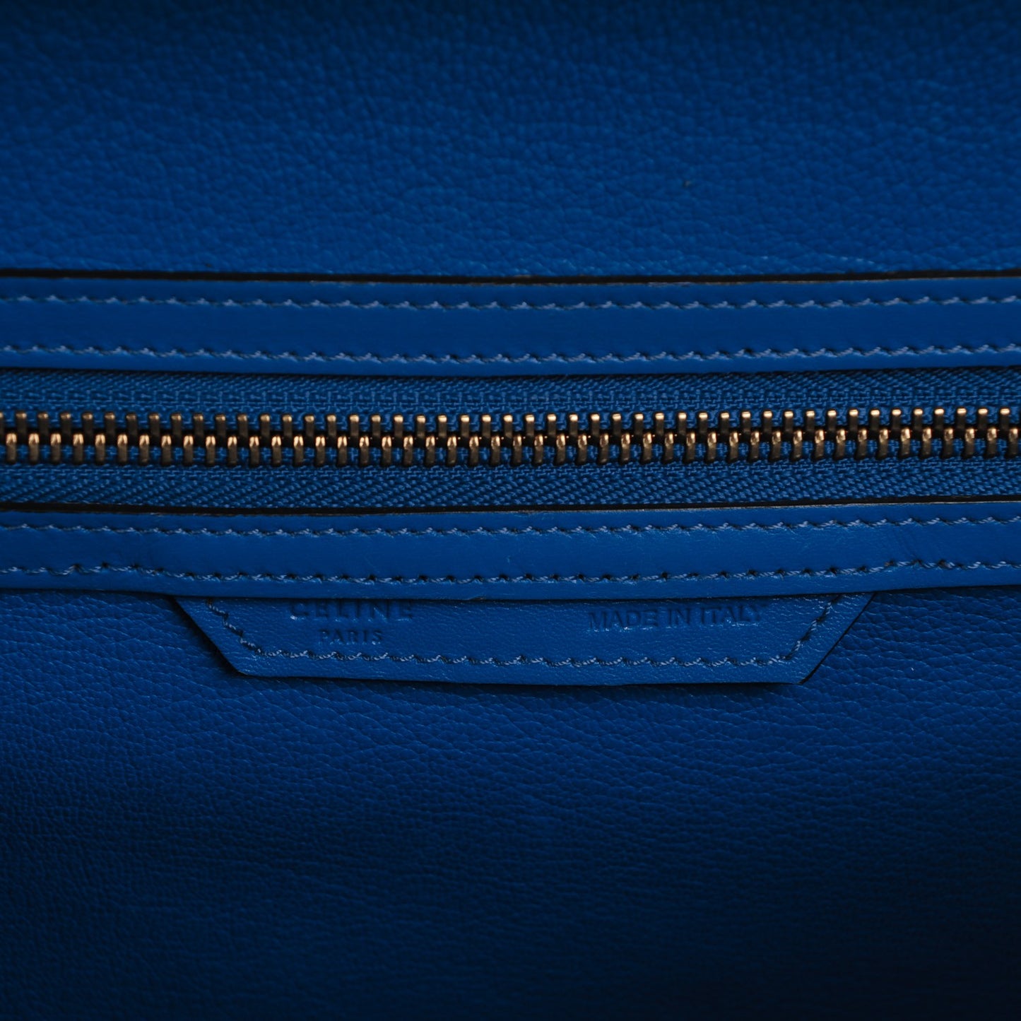 Smooth Calfskin Mini Luggage Bright Blue
