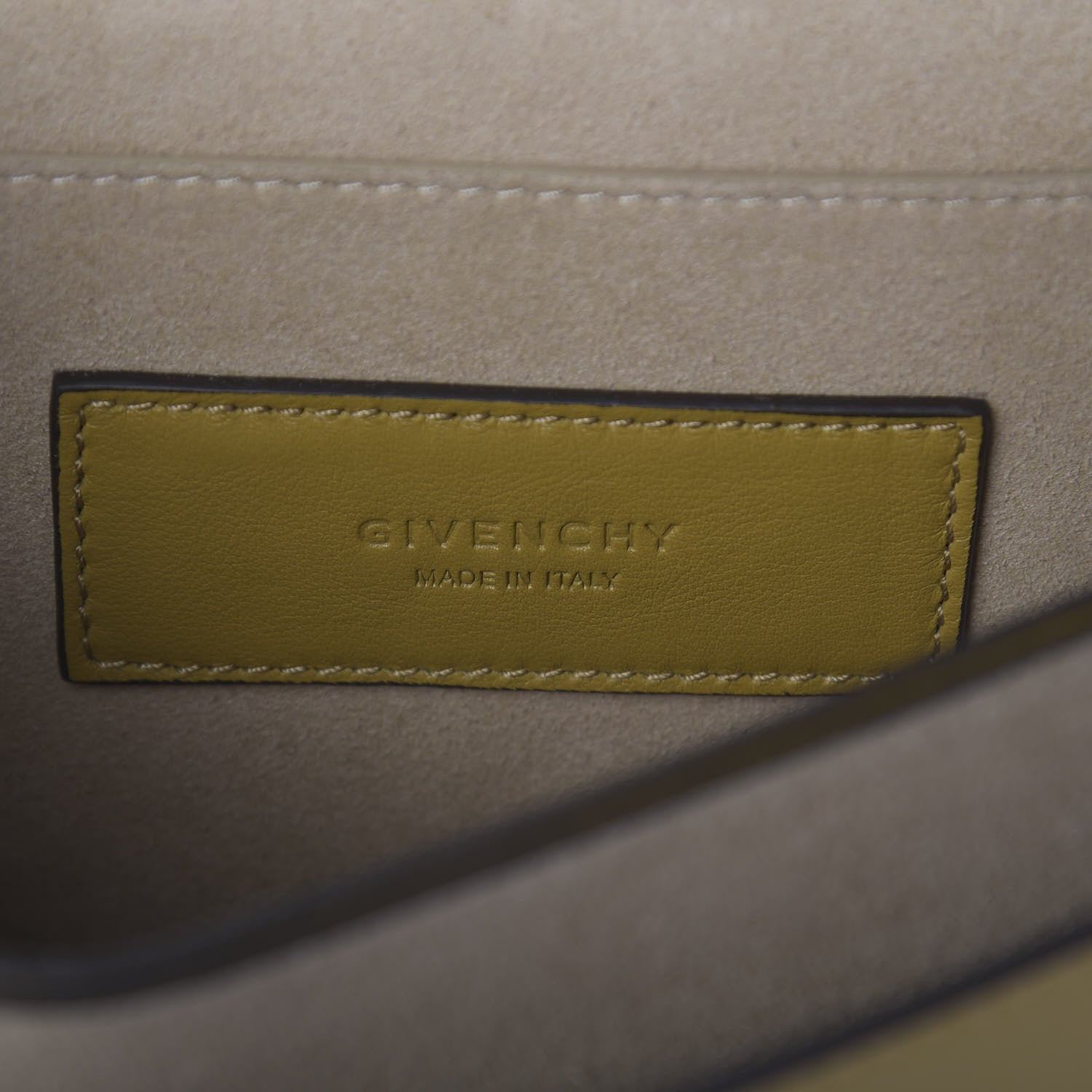 Givenchy Calfskin Python Embossed Medium Whip Top Handle Crossbody Yellow 7 of 10