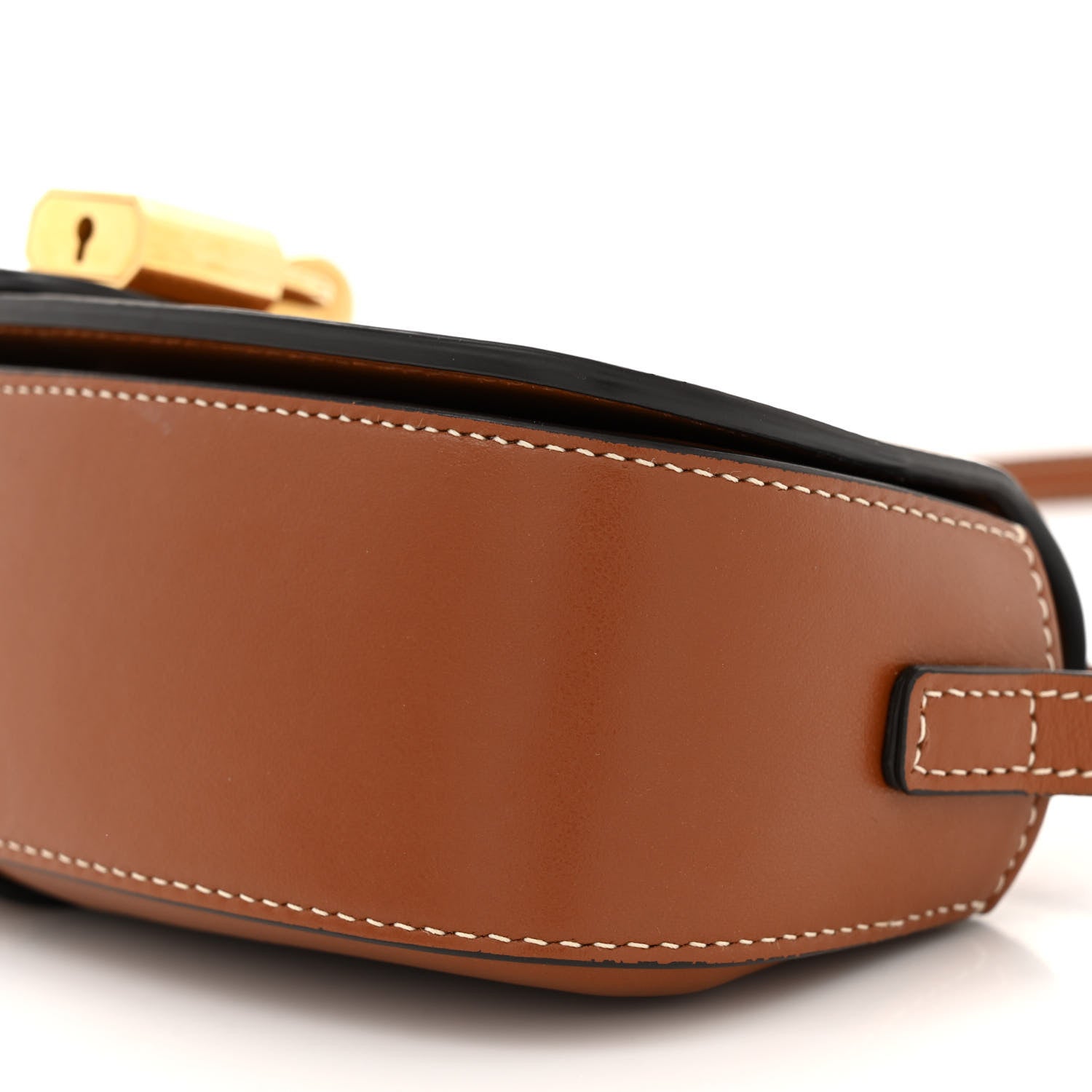 Celine Smooth Calfskin Tabou Clutch On Strap Tan 10 of 12