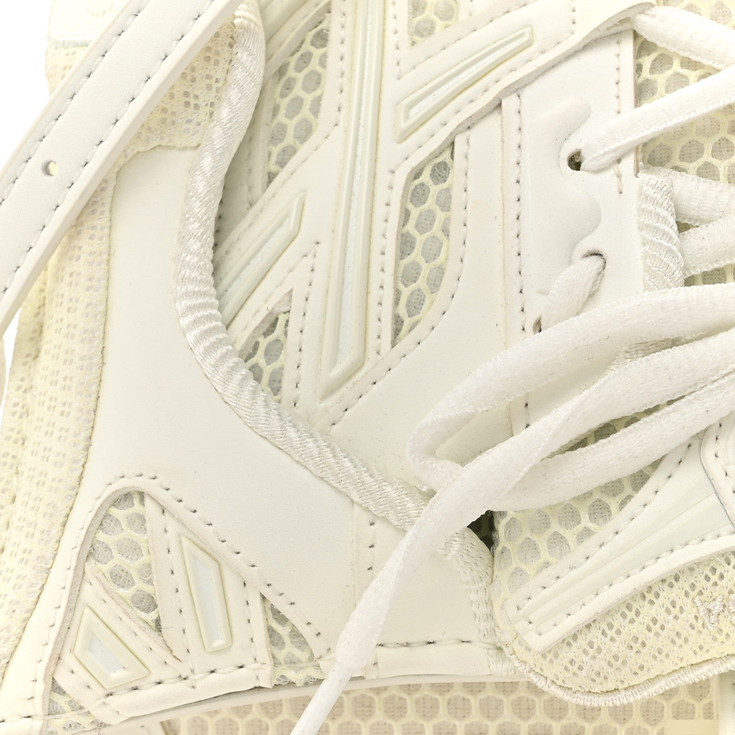 Balenciaga Faux Calfskin Fabric Glow In The Dark Small Sneakerhead Top Handle Bag White 7 of 13
