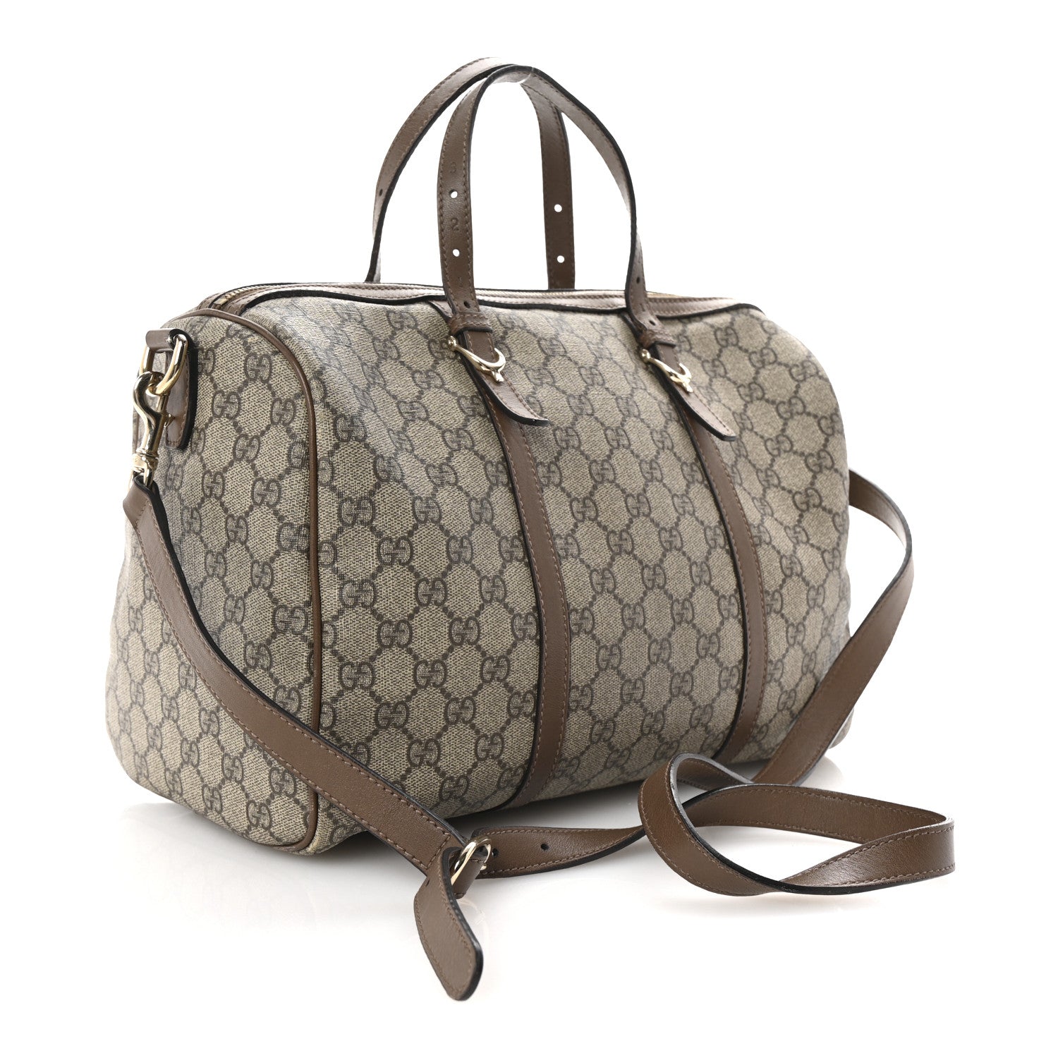 Gucci GG Supreme Monogram Margaux Calfskin Medium Nice Boston Beige Ebony Acero 3 of 10