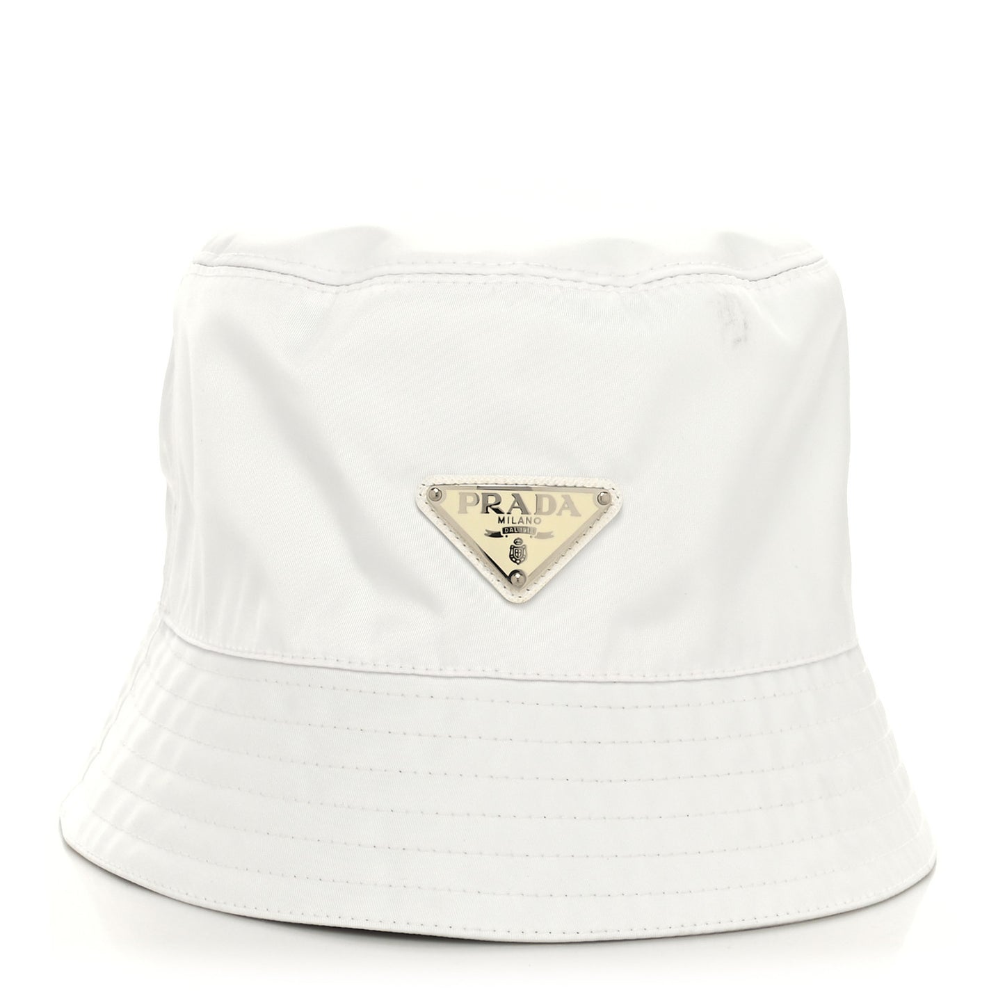 Nylon Bucket Hat M White