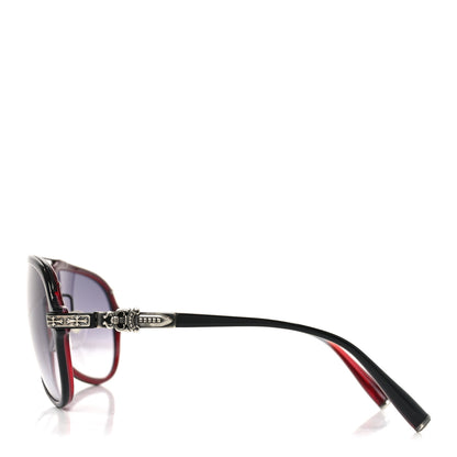 Chrome Hearts Straight Up Aviator Sunglasses Red 3 of 7