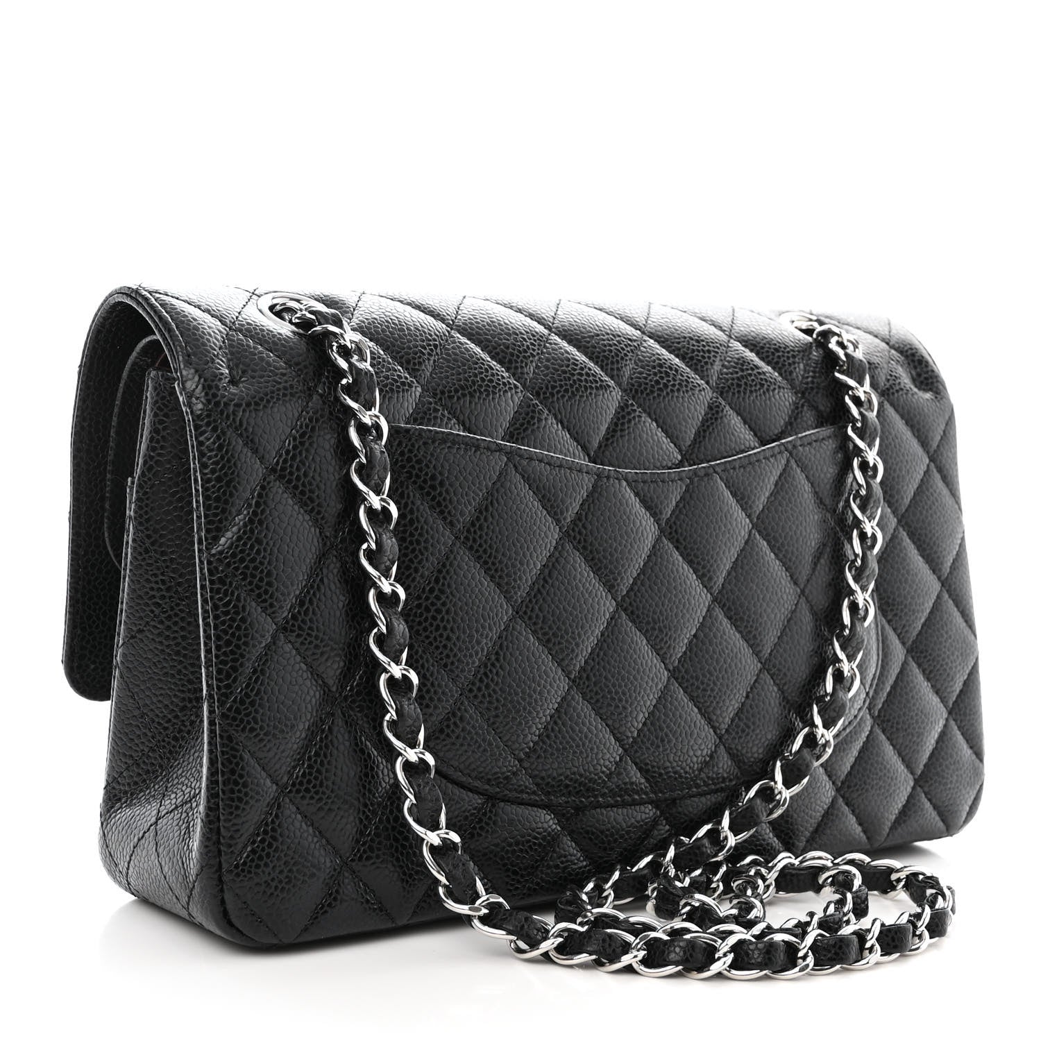 Chanel Caviar Quilted Medium Double Flap Black 3 of 12