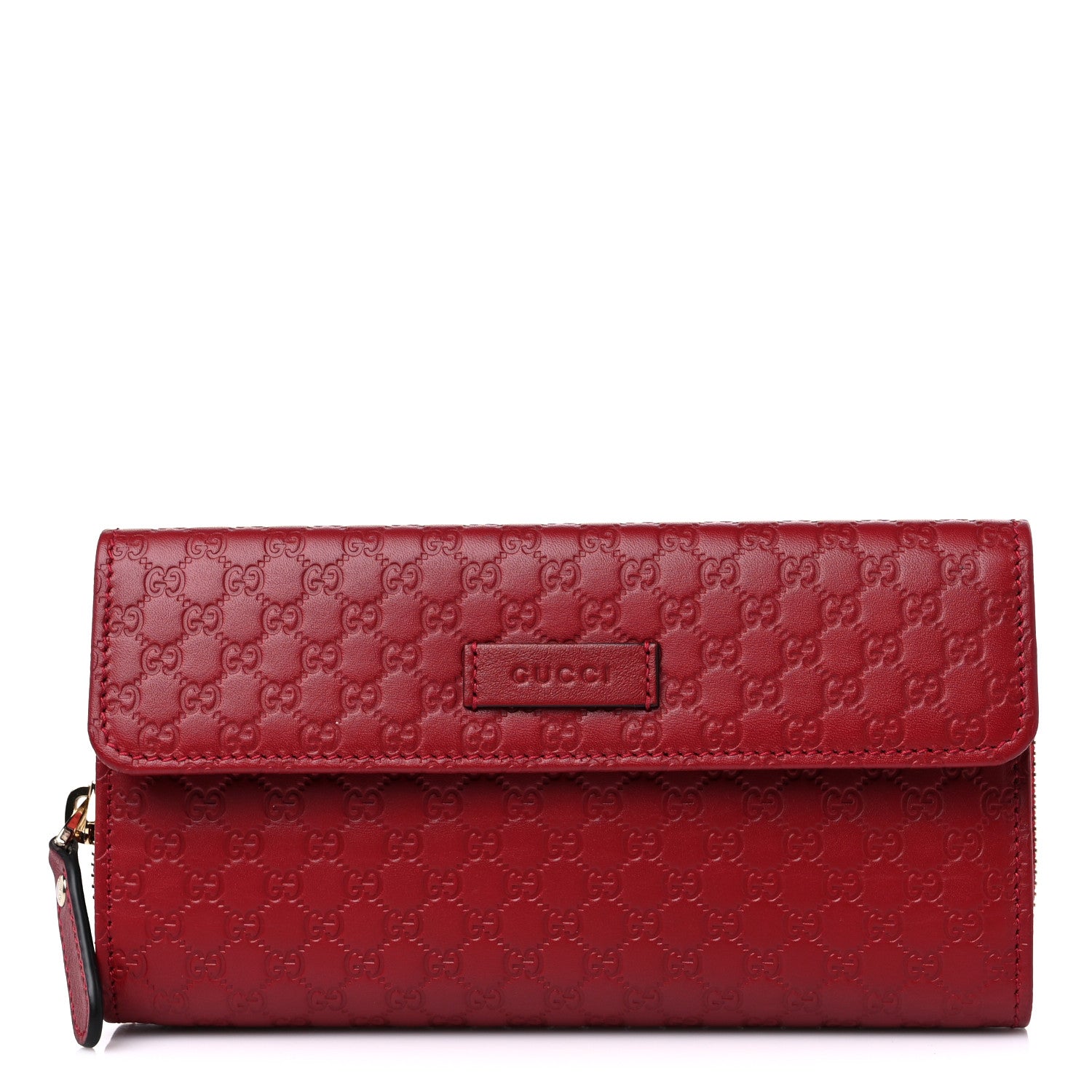 Gucci Soft Microguccissima Continental Zip Wallet Red 1 of 15