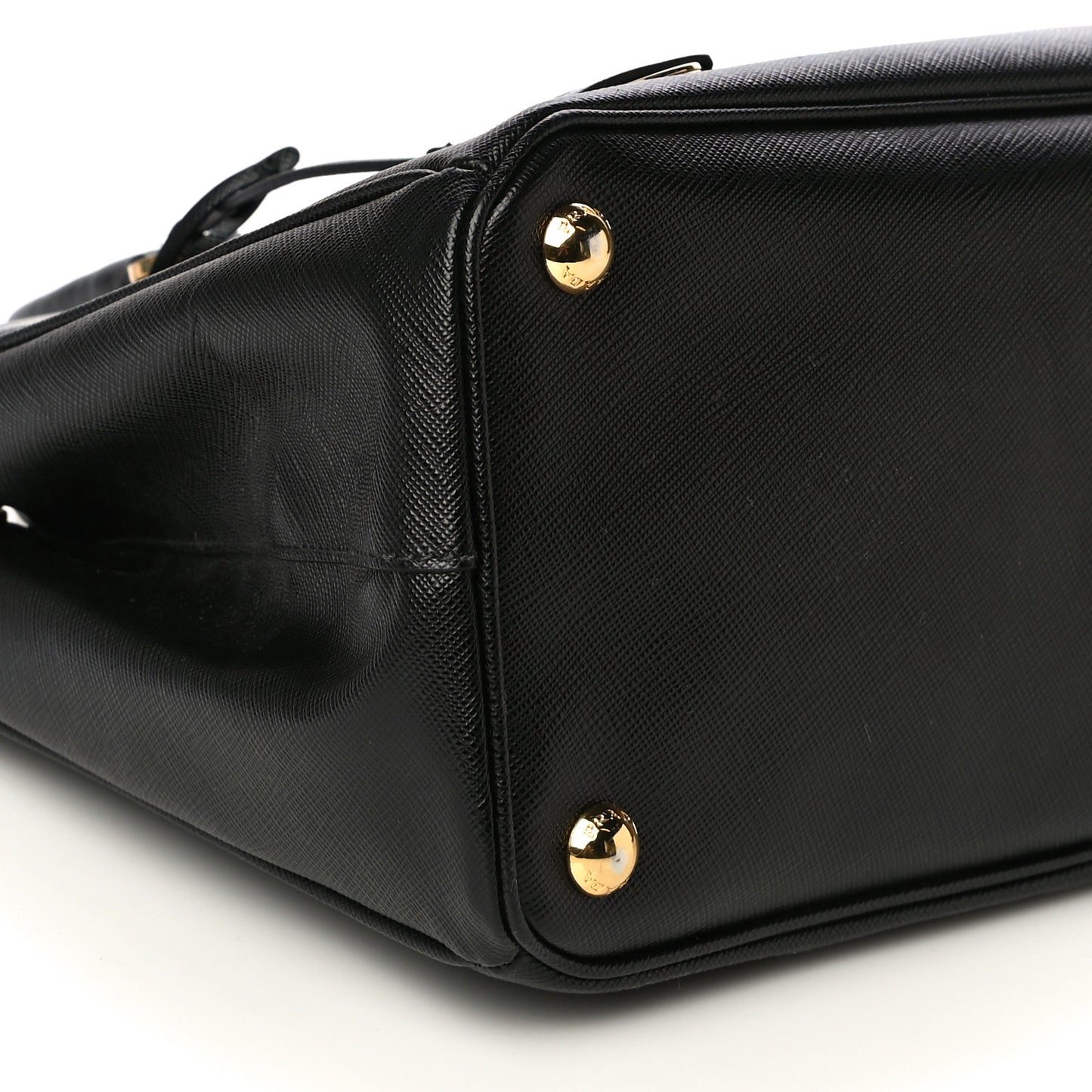 Saffiano Small Galleria Double Zip Tote Black