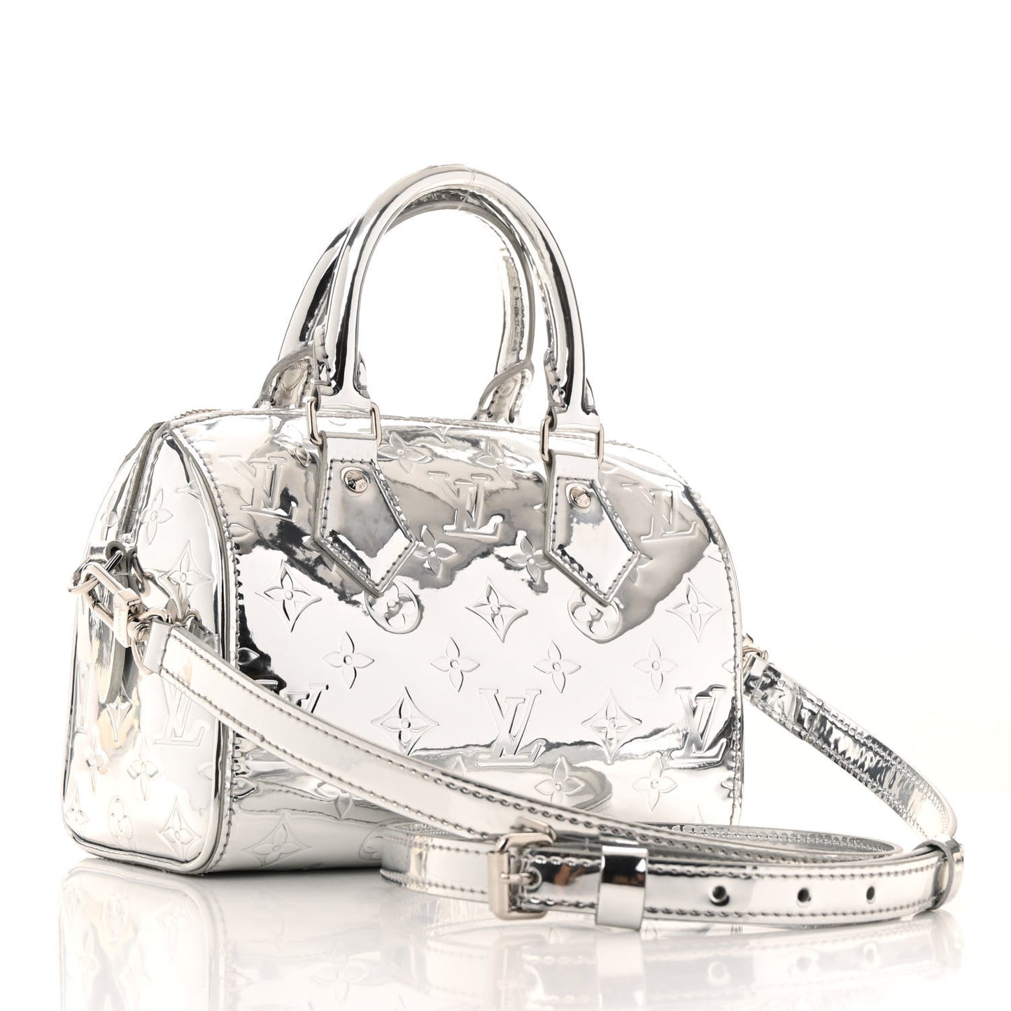 Monogram Miroir Speedy Bandouliere 20 Silver