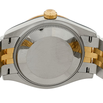 Rolex Stainless Steel 18K Yellow Gold Diamond 31mm Oyster Perpetual Datejust Watch Green Floral 278273 4 of 5