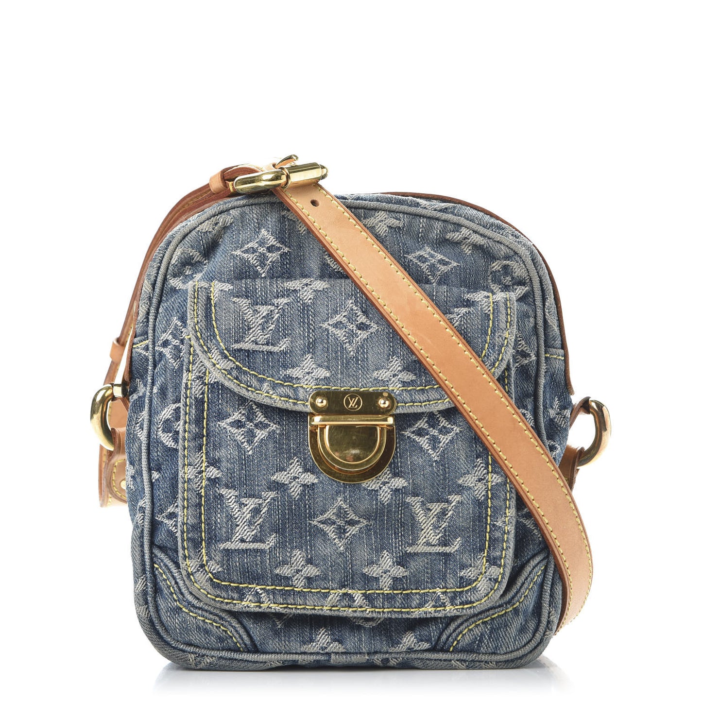 Denim Camera Bag Blue