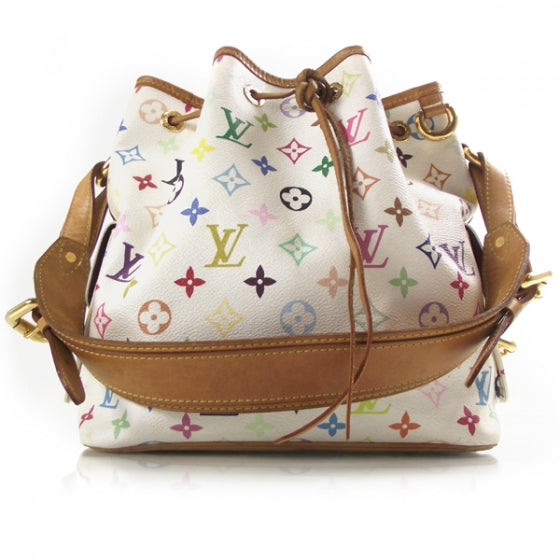Monogram Multicolor Petit Noe White