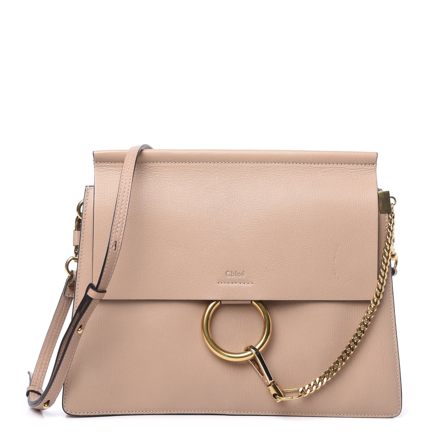 Chloe Calfskin Medium Faye Shoulder Bag Biscotti Beige 1 of 10