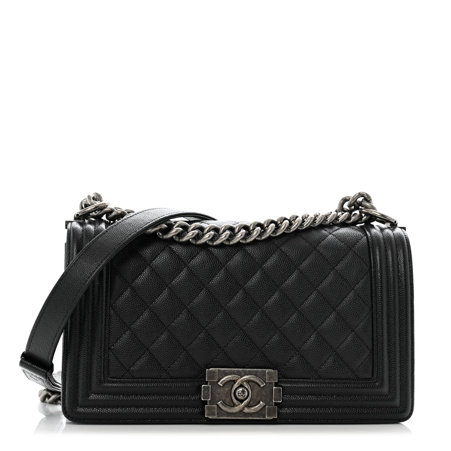 Chanel Caviar Quilted Medium Boy Flap Black 1 of 11