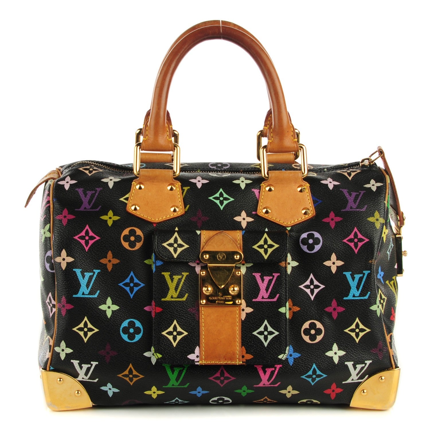 Louis Vuitton Monogram Multicolor Speedy 30 Black 1 of 7
