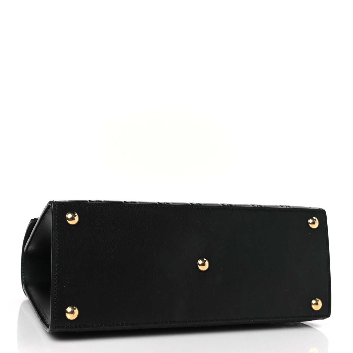 Guccissima Signature Small Padlock Top Handle Bag Black