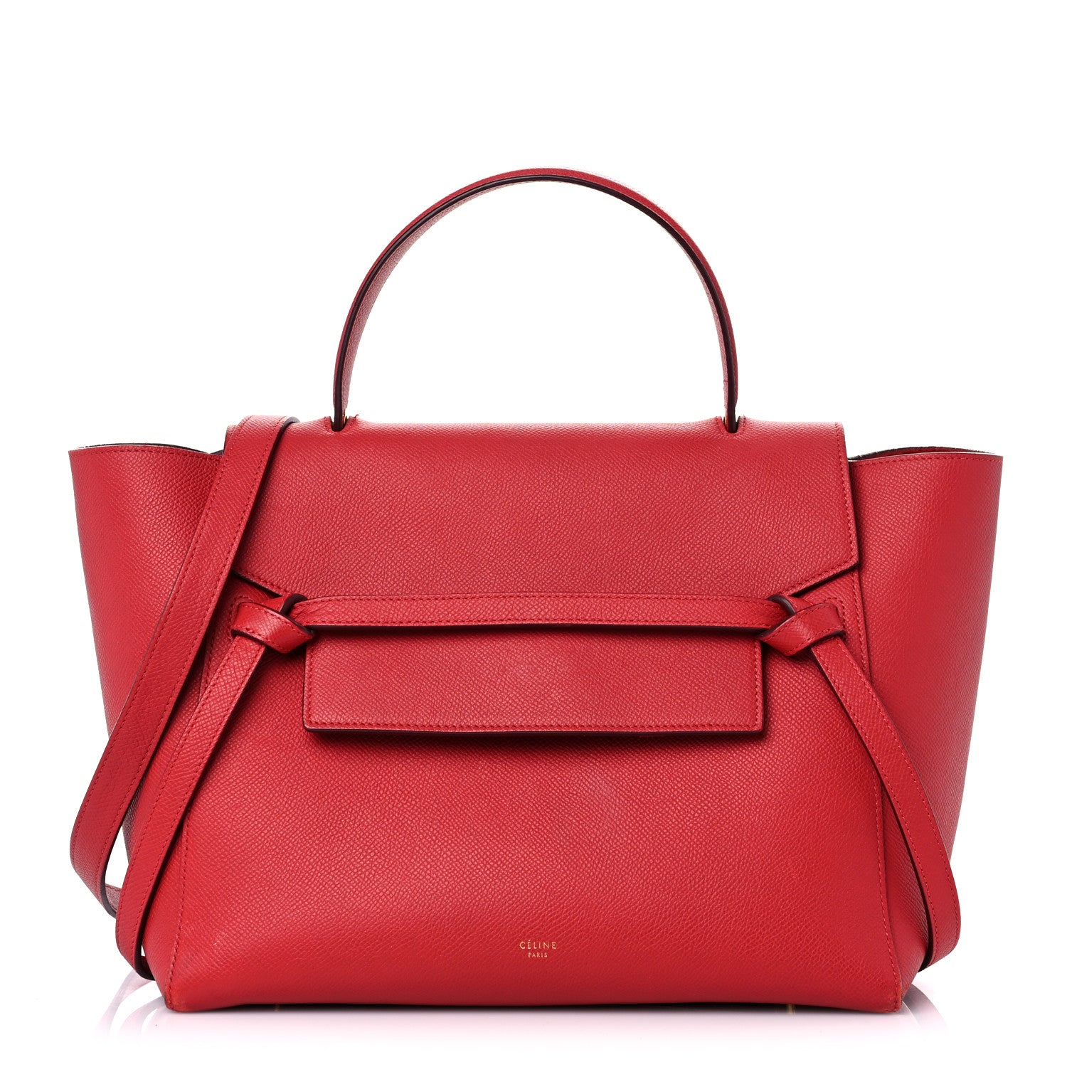 Celine Grained Calfskin Mini Belt Bag Coquelicot 1 of 14