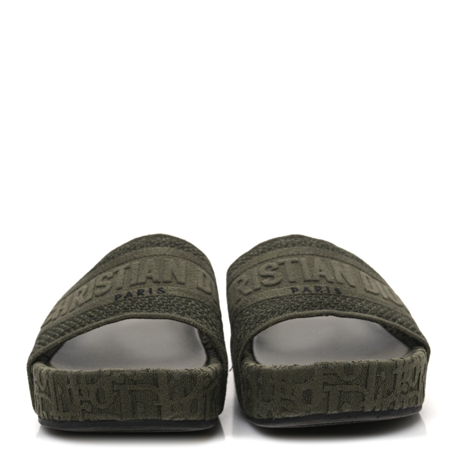 Christian Dior Oblique Denim D-Way Platform Sandal 41 Kaki 3 of 11