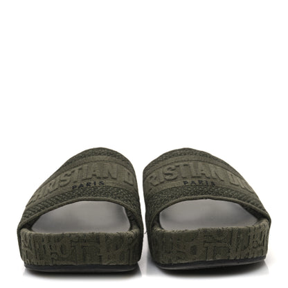 Christian Dior Oblique Denim D-Way Platform Sandal 41 Kaki 3 of 11