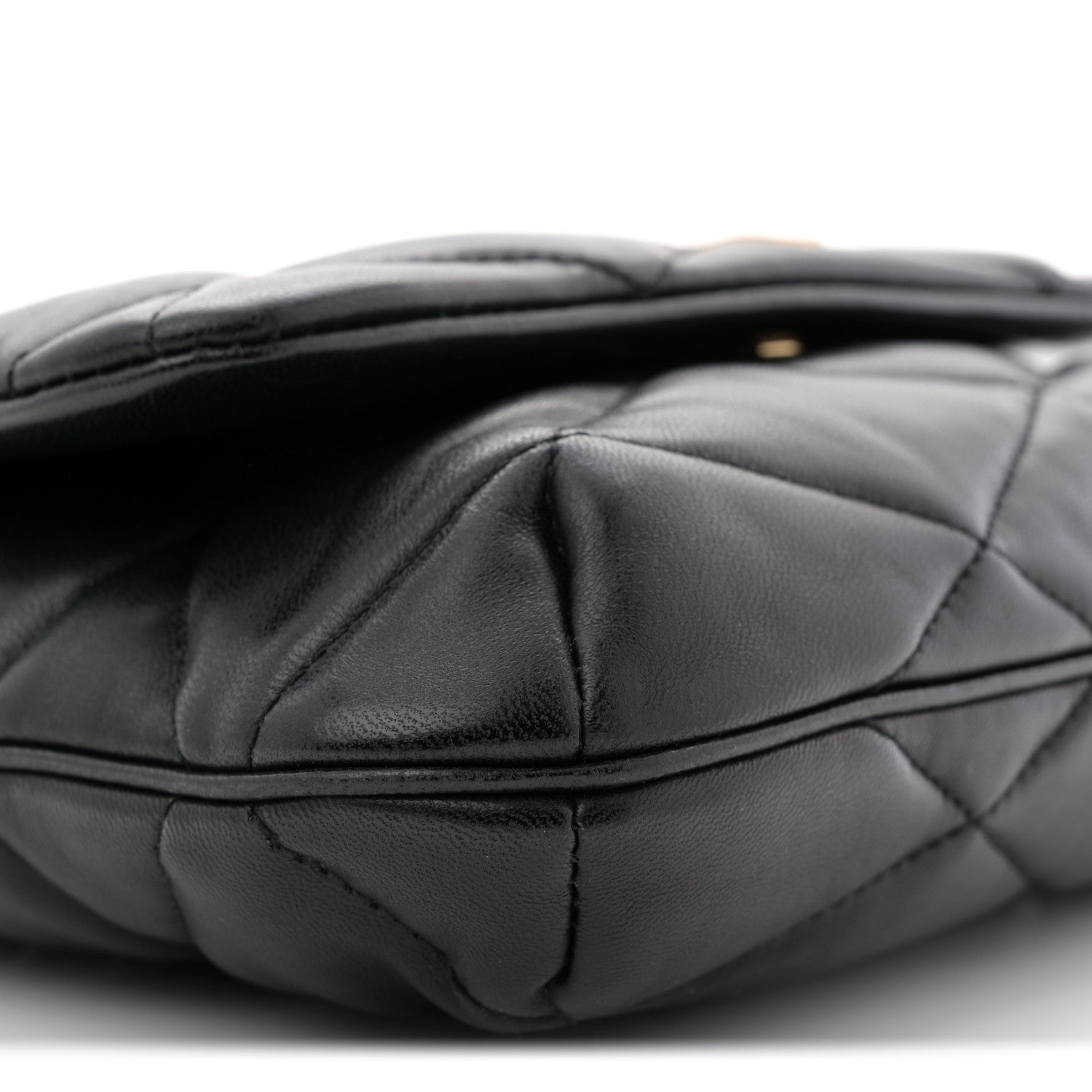 Saint Laurent Lambskin Quilted Le 57 Diamond Shoulder Bag Black 9 of 10