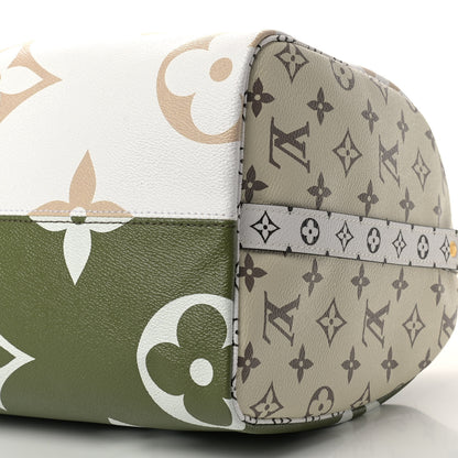 Louis Vuitton Monogram Giant Speedy Bandouliere 30 Kaki Beige 9 of 9